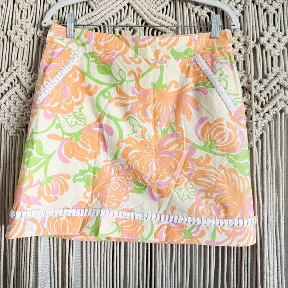 Lilly Pulitzer Pineapple What a Wonderful World Martini Skirt – Size 8, GUC - Picture 1 of 6